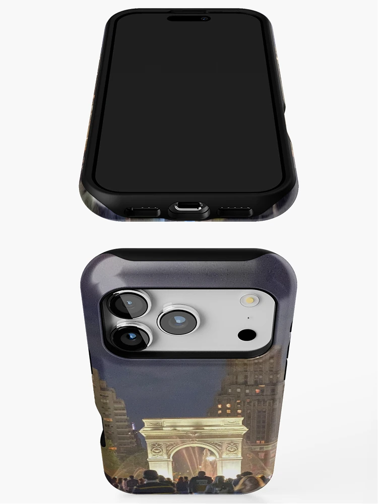 Thumbnail 3 of 4, iPhone Case, Washington Square Night designed and sold by RugbyStickers.