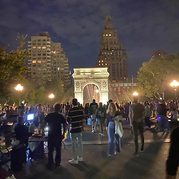 Artwork thumbnail, Washington Square Night by RugbyStickers