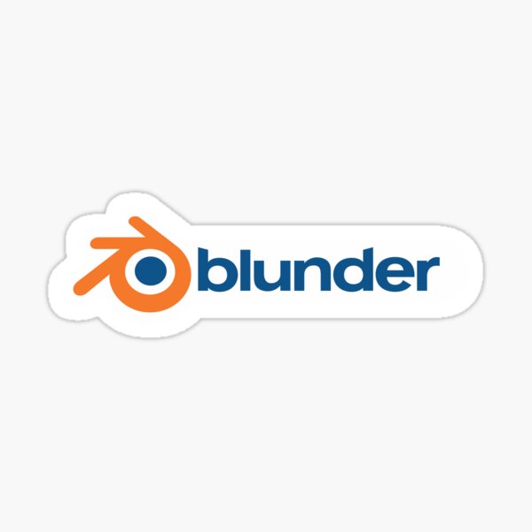 Blunder (??) Sticker for Sale by sleeveartist