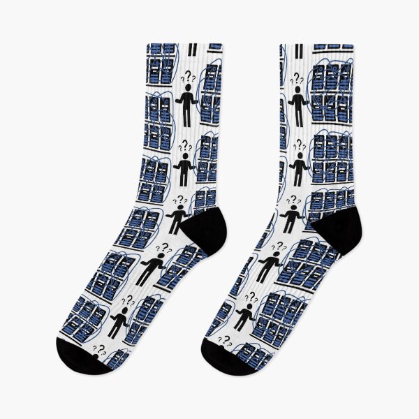 Item preview, Highly networked data center with a confused IT technician with no direction finder or plan. designed and sold by sopfanna.