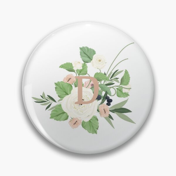 Artikelvorschau, Blumenbuchstabe D. entworfen und verkauft von patsyrosedesign.
