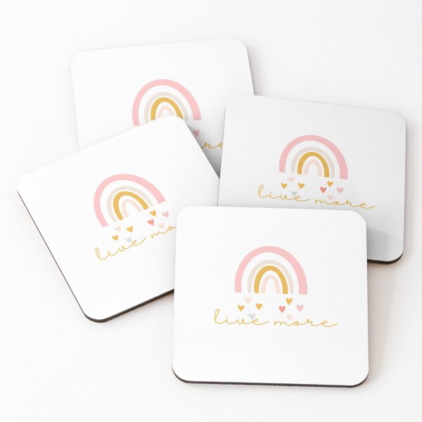 Item preview, Live more T-shirt quote t-shirt rainbow designed and sold by Mariemcreations.