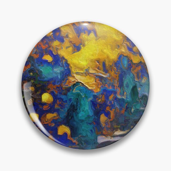 Item preview, Blue and Yellow Abstract designed and sold by Anas Arts.