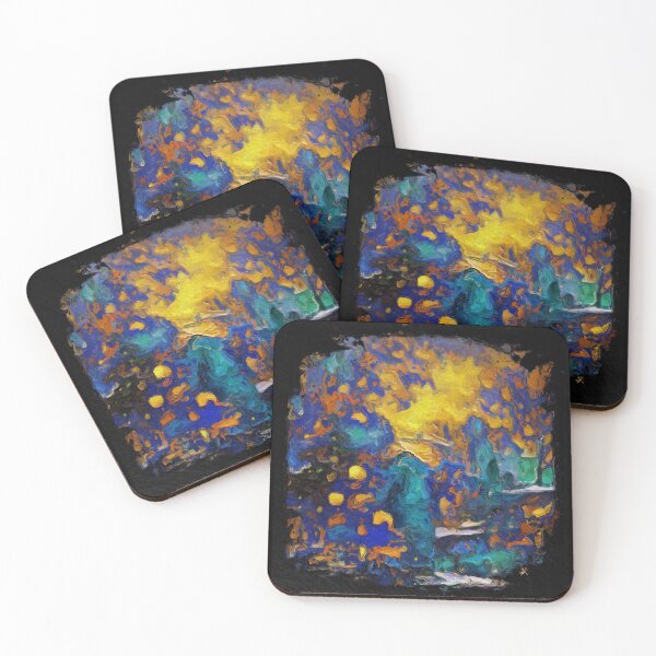 Item preview, Blue and Yellow Abstract designed and sold by Anas Arts.