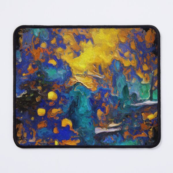 Item preview, Blue and Yellow Abstract designed and sold by Anas Arts.