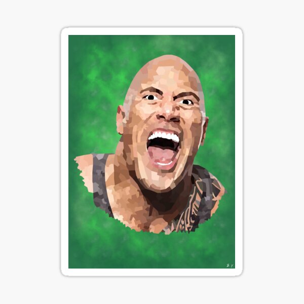 Rock Dwayne Sticker – Rock Dwayne Dwayne Johnson – Otkrivajte i