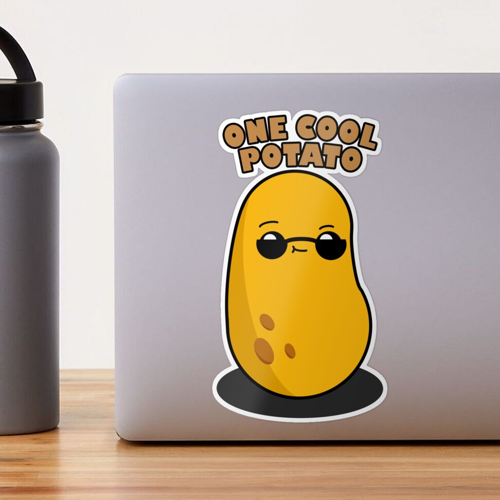 Cute Cartoon Potato, One Cool Potato