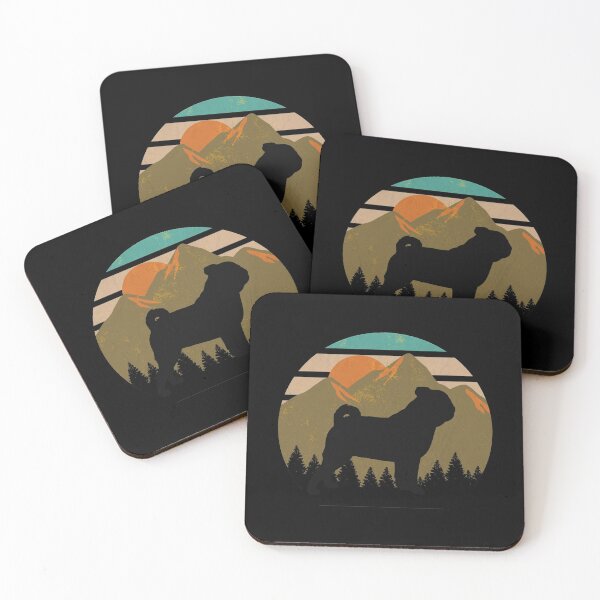 Item preview, Vintage Sun Mountains Wilderness Pug Dog Gift  designed and sold by Guarddogdrive.