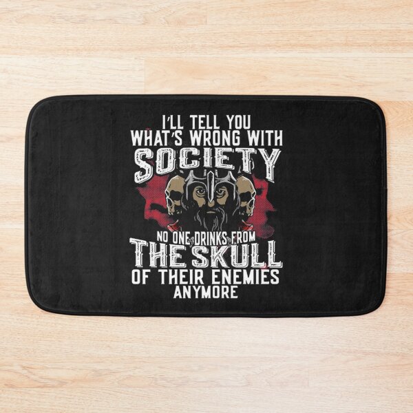 Item preview, Viking Skull wrong with society designed and sold by ClamenTaon.