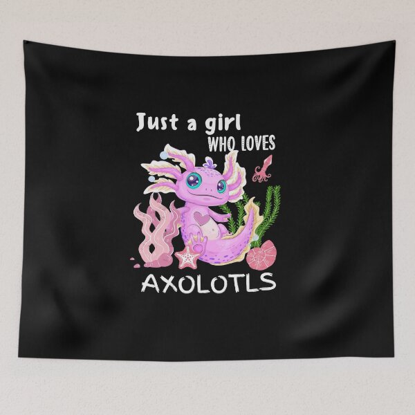 Item preview, Axolotl, girl who loves axolotls designed and sold by BronikowskiART.