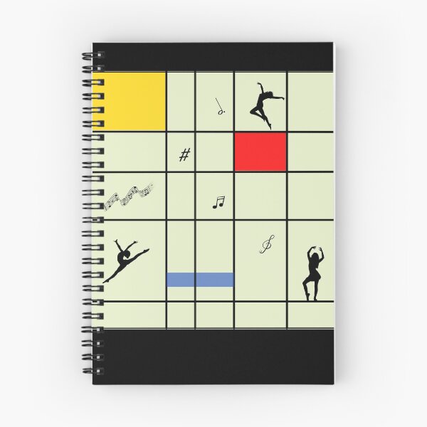 Aperçu de l'œuvre Danser comme Piet Mondrian - Composition avec du rouge, du jaune et du bleu sur fond vert clair créée et vendue par simonayoshida.