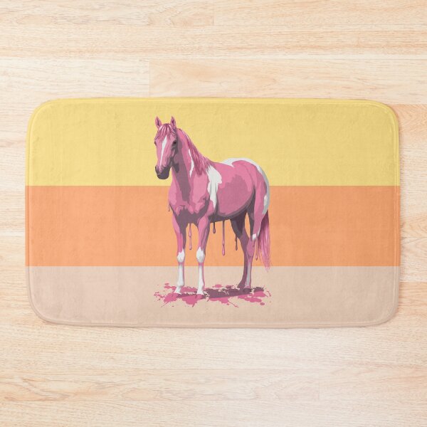 Item preview, Retro Pink Orange Pinto Horse Painted Pony designed and sold by csforest.