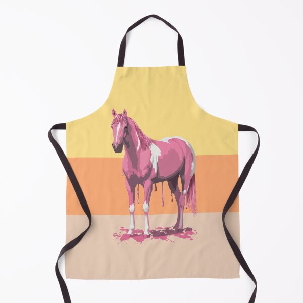 Item preview, Retro Pink Orange Pinto Horse Painted Pony designed and sold by csforest.