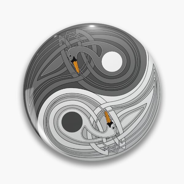 Artikelvorschau, Yin Yang Keltische Schwäne 02 entworfen und verkauft von IOMAprints.