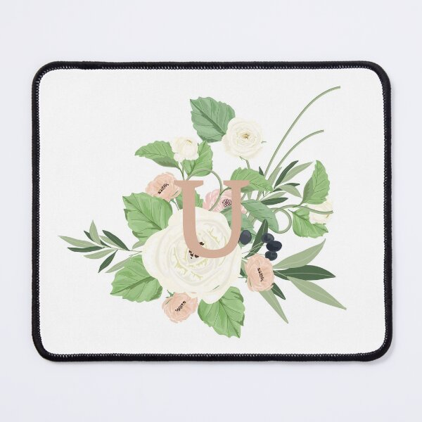Item preview, Floral letter U designed and sold by patsyrosedesign.