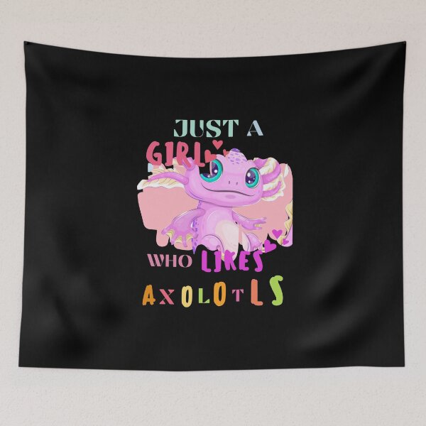 Item preview,   Axolotl - girl who likes axolotls designed and sold by BronikowskiART.