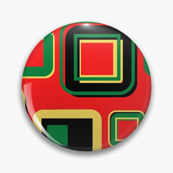 Item preview, KENTE INSPIRED SQUARES - RED designed and sold by HillTopView.