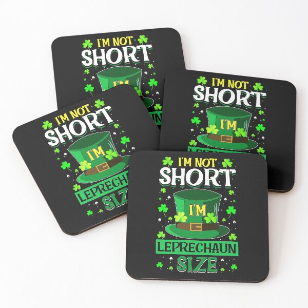 Item preview, St. Patrick's Day- I am not Short, I am Leprechaun size - Shamrock Clover - Good Luck  designed and sold by hintprint.