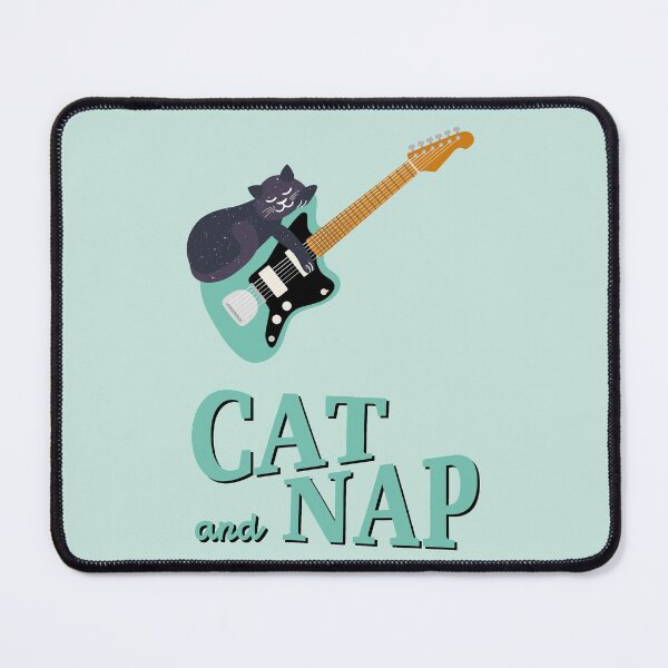 Item preview, Space Cat on Offset Guitar | Gift Ideas | Catnap designed and sold by Fluffy-Vectors.