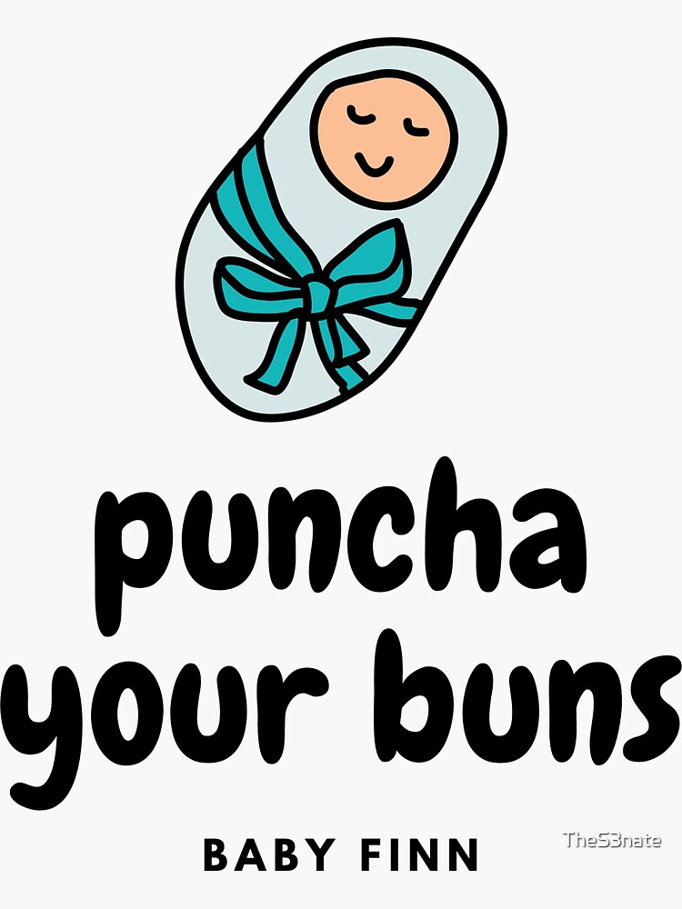"puncha your buns" Sticker for Sale by TheS3nate Redbubble