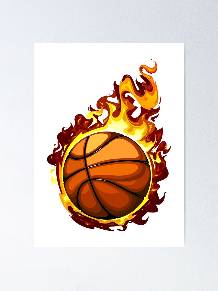 Poster for Sale mit Basketball von Vector Scout