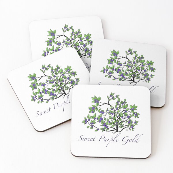 Item preview, Sweet Purple Gold - Huckleberry Bush designed and sold by MountainLyonArt.
