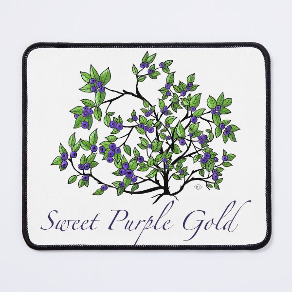 Item preview, Sweet Purple Gold - Huckleberry Bush designed and sold by MountainLyonArt.
