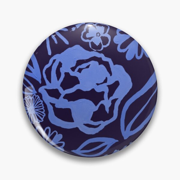 Artikelvorschau, Gemaltes Blumen - Blau entworfen und verkauft von PaintInTheNight.