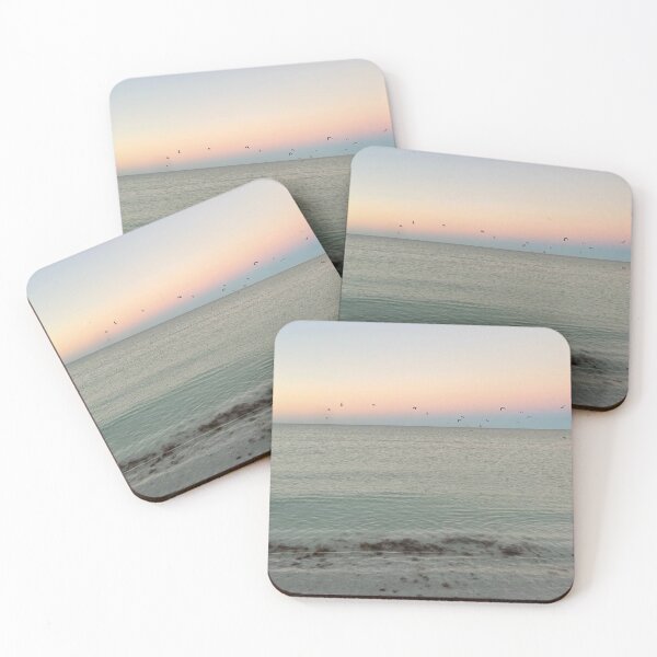 Item preview, Coral Siesta Key Ocean Sunrise with Seagulls  designed and sold by jessicaleah15.
