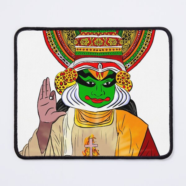 Item preview, Jesus portrayed through a classical hindu play Kathakali designed and sold by lojotees.