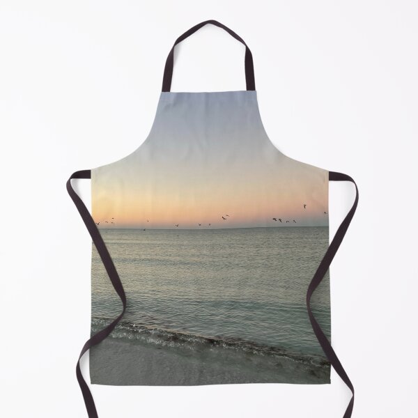 Item preview, Side Angle Coral Siesta Key Ocean Sunrise with Seagulls  designed and sold by jessicaleah15.