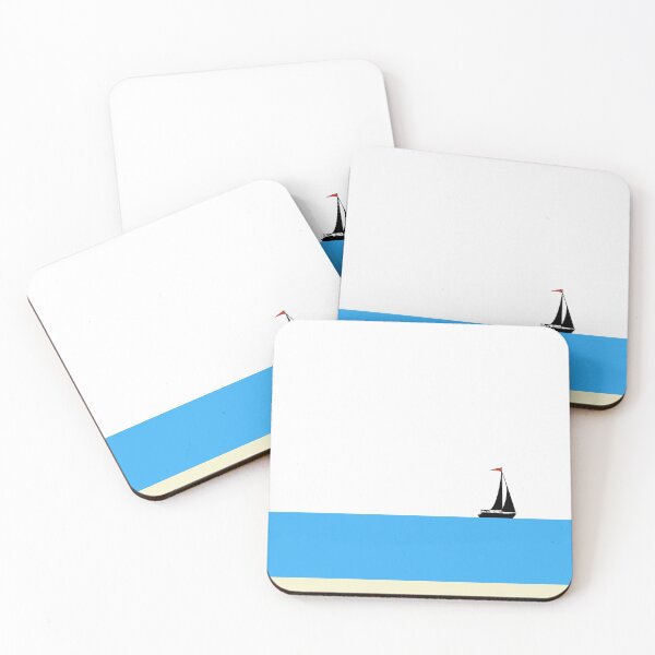 Item preview, Simple Freedom - Whimsical Beach Sailboat Art designed and sold by Sharon Cummings Art.