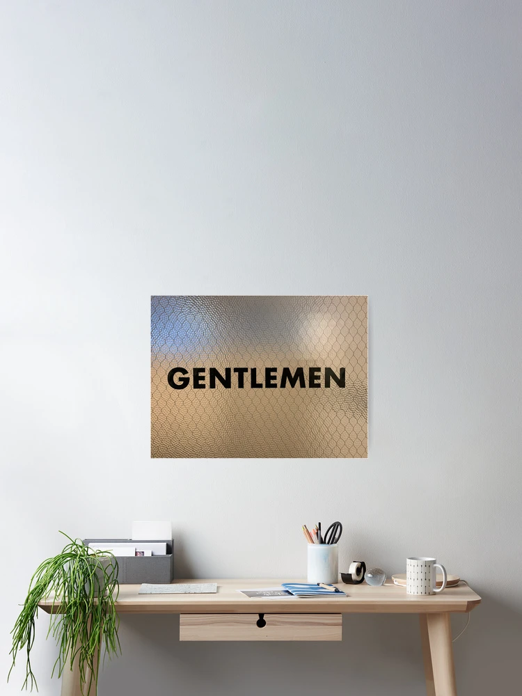 Thumbnail 2 of 3, Poster, Gentlemen designed and sold by RugbyStickers.