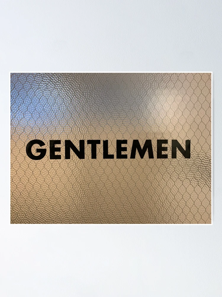 Thumbnail 1 of 3, Poster, Gentlemen designed and sold by RugbyStickers.