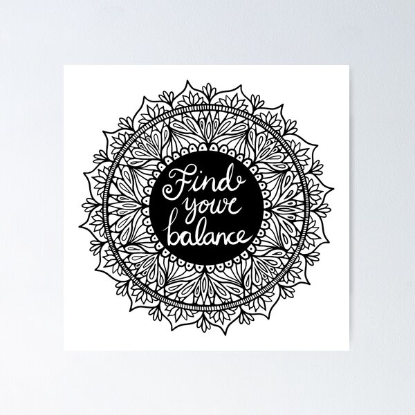 Item preview, Find Your Balance Mandala designed and sold by Julie Erin Designs.