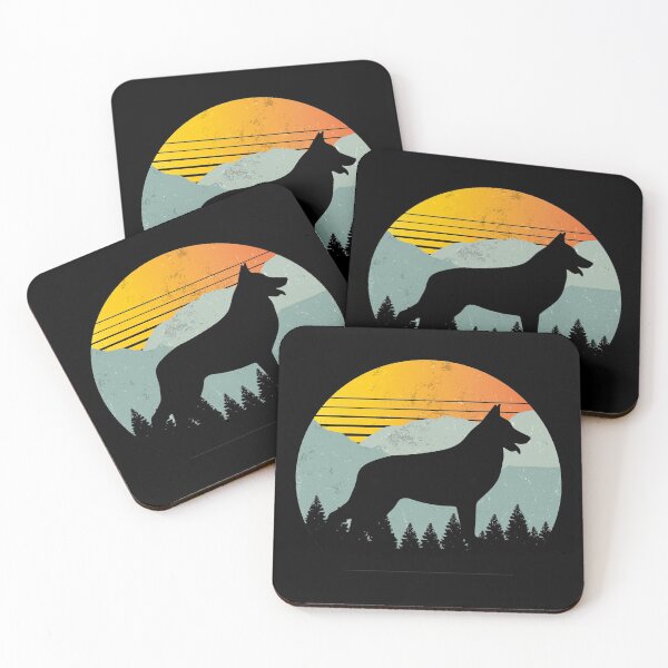 Item preview, Vintage Retro Sun German Shepherd Dog Gift  designed and sold by Guarddogdrive.