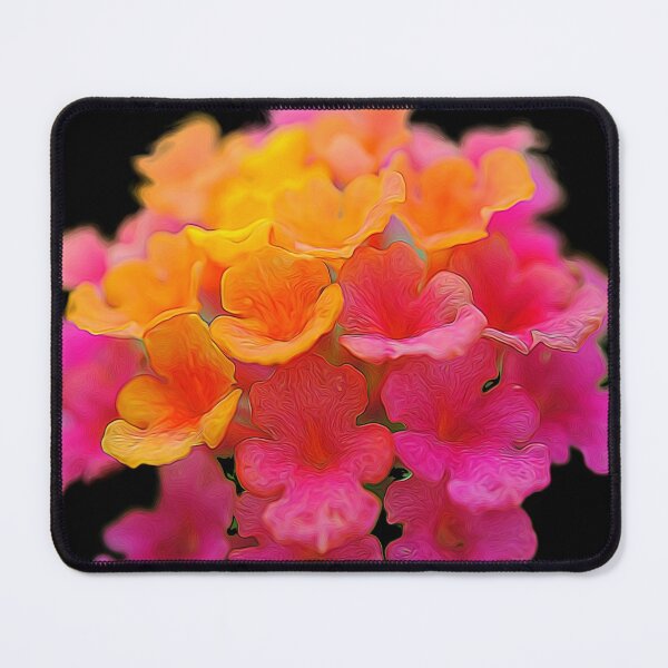 Item preview, Tiny Pink and Orange Flowers designed and sold by bloomingvine.