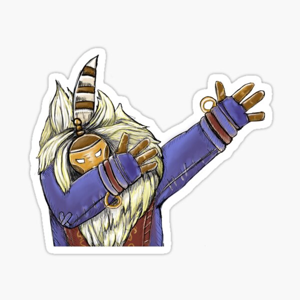 Meep Trio Sticker | Bard League of Legends Stickers | Snow Day | Astronaut  | Base Skin