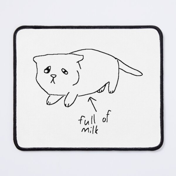 Item preview, Full of milk cat catcrumb art designed and sold by Zeeprint ★★★★★.
