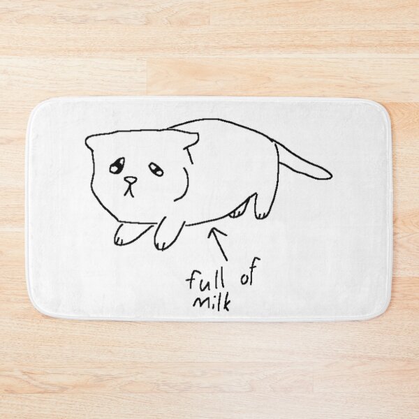 Item preview, Full of milk cat catcrumb art designed and sold by Zeeprint ★★★★★.