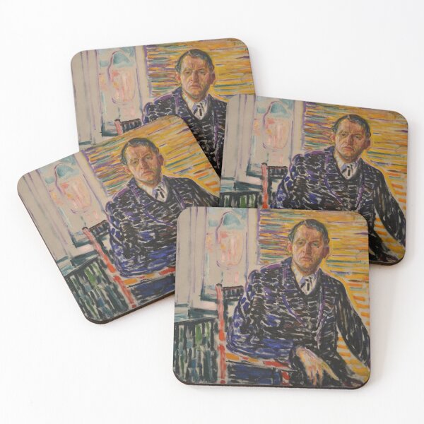 Item preview, Edvard Munch "Self-Portrait in the Clinic" designed and sold by FineArtLover.