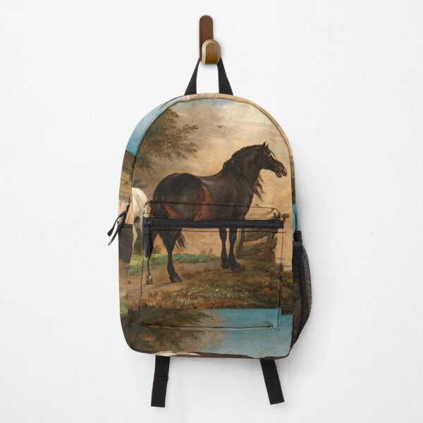Item preview, Horses in the meadow near a fence, 1649 by Paulus Potter designed and sold by nextstepdesigns.
