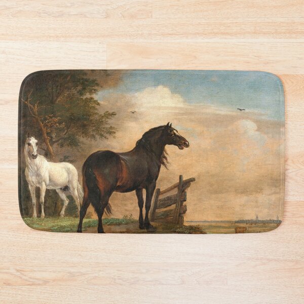 Item preview, Horses in the meadow near a fence, 1649 by Paulus Potter designed and sold by nextstepdesigns.