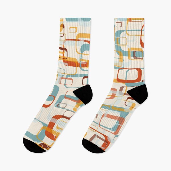 Item preview, Retro Vintage 70s Pattern In Shades Of Orange Blue And Yellow designed and sold by IZiets.