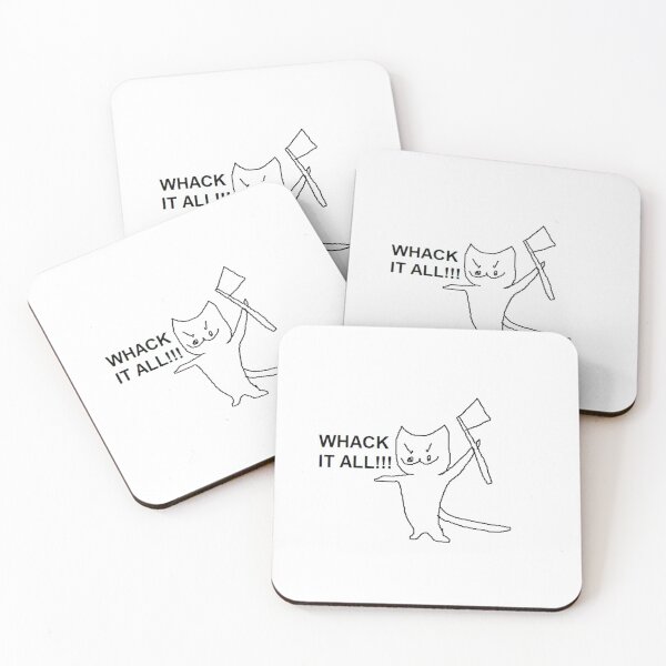 Item preview, WHACK IT ALL!!! catcrumb art designed and sold by Zeeprint ★★★★★.