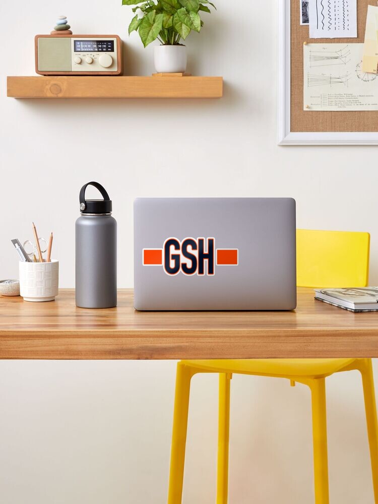 Gsh on Chicago Bears Sticker for Sale by Akourshop