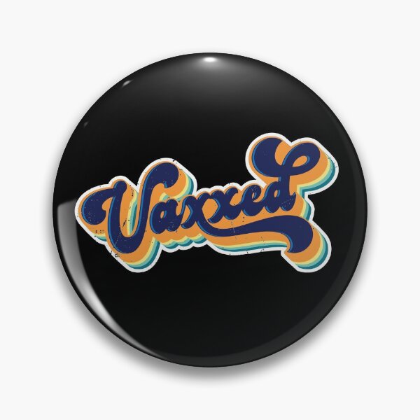 Item preview, Vaxxed Retro Style Blue designed and sold by geekyT.