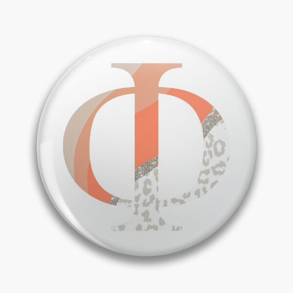 Item preview, orange glitter animal print phi symbol designed and sold by rcassway03.