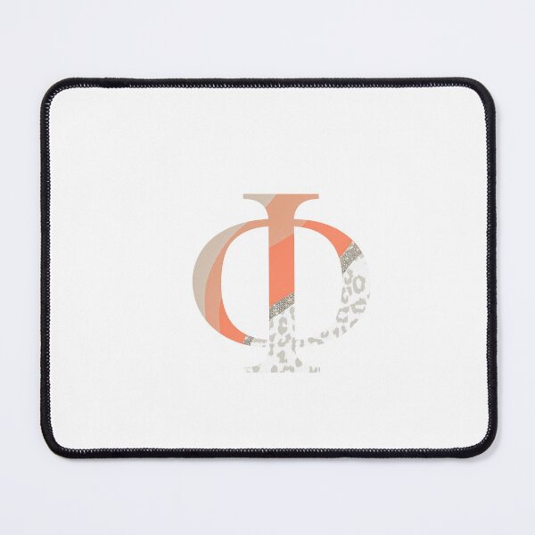 Item preview, orange glitter animal print phi symbol designed and sold by rcassway03.