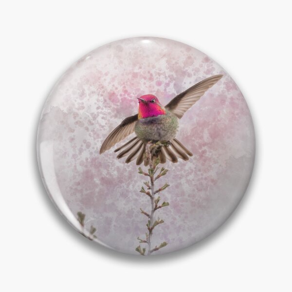Item preview, Anna's hummingbird watercolor designed and sold by Moxiekingdom.
